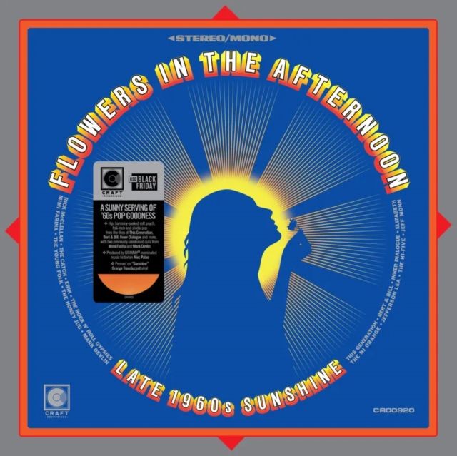 VARIOUS ARTISTS / FLOWERS IN THE AFTERNOON: LATE 1960'S SUNSHINE (TRANSLUCENT ORANGE VINYL) (RSD) VARIOUS ARTISTS / FLOWERS IN THE AFTERNOON: LATE 1960'S SUNSHINE (TRANSLUCENT ORANGE VINYL) (RSD)