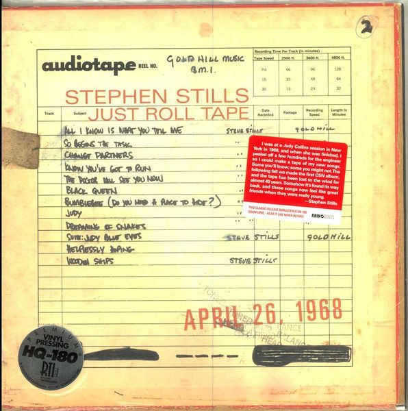 Stephen Stills – Just Roll Tape April 26 1968 Stephen Stills – Just Roll Tape April 26 1968
