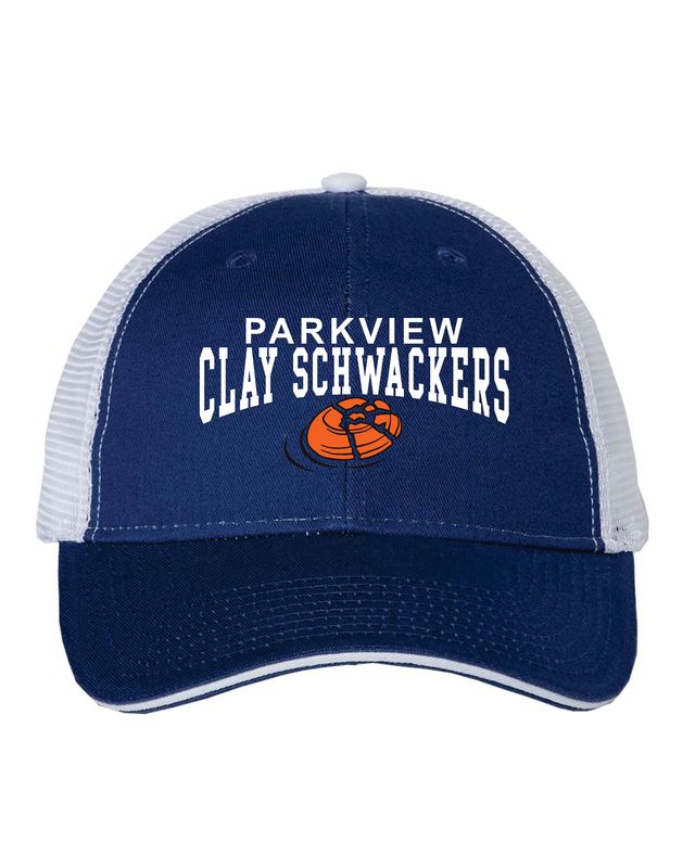 Parkview Clay Schwackers Trucker Cap, Royal/White