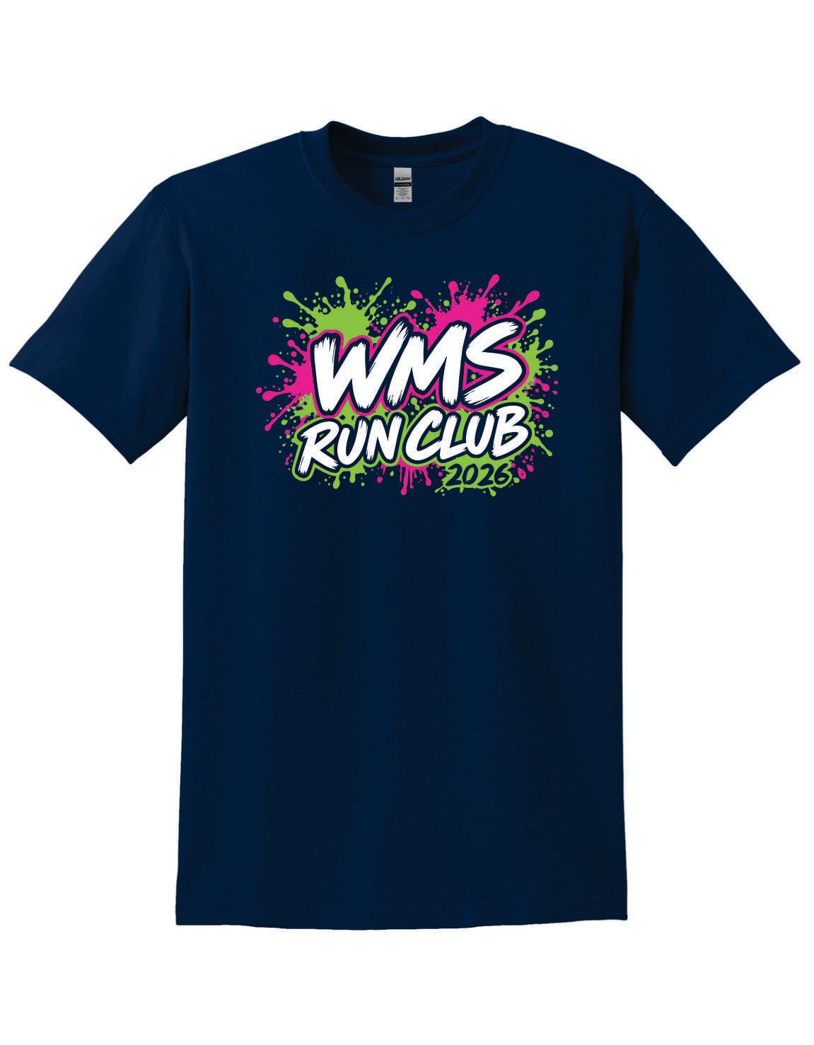 WMS RUN CLUB  T-SHIRT, NAVY
