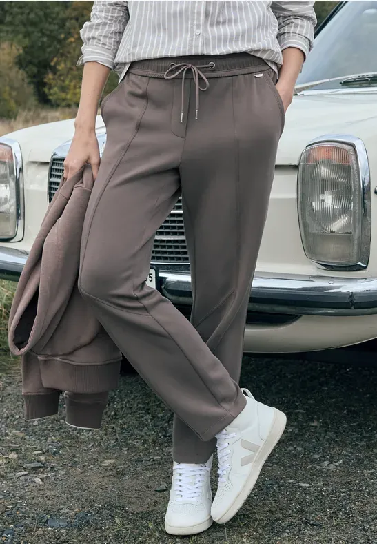 Slim Leg Jersey Trousers