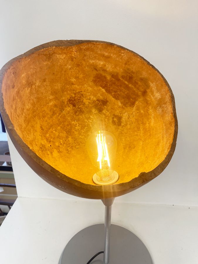 Lampe demi-calebasse ethnique, 1990