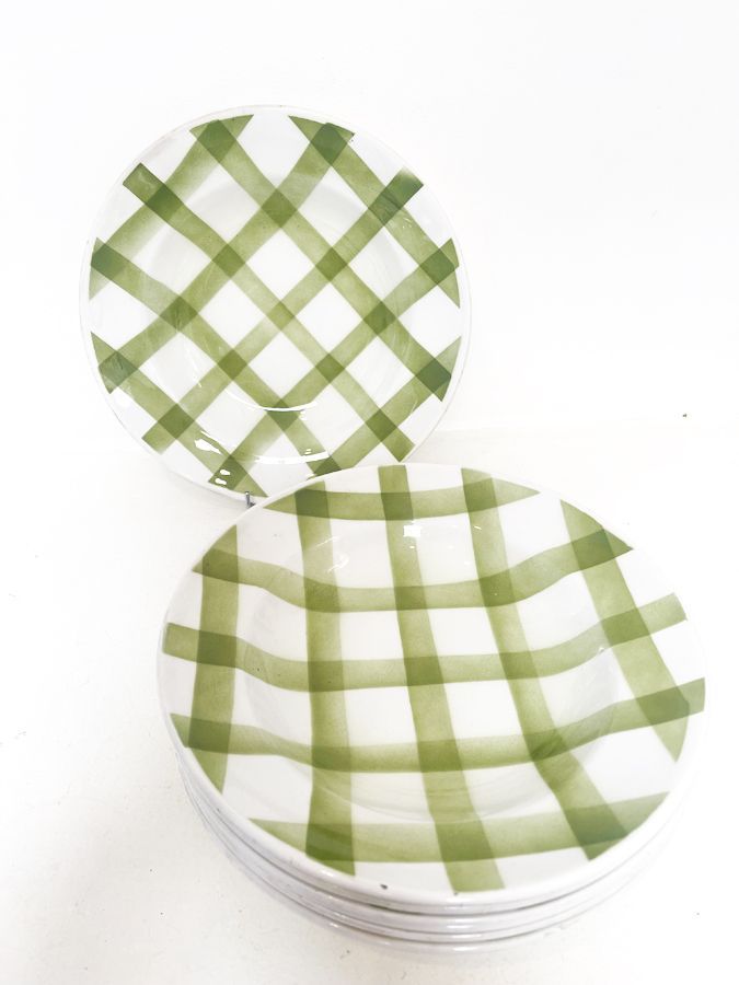 Lot de 7 assiettes creuses Moulin des Loups Orchies