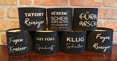 Toilettenpapier Banderole aus Filz