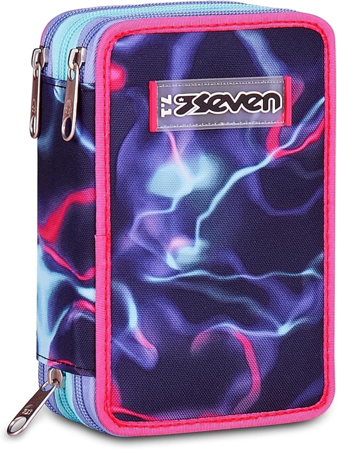 Seven Astuccio Scuola 3 zip ELECTRIC VIBE