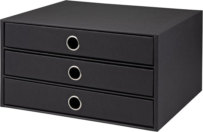 Scatola 3 cassetti A4 - Rossler S.O.H.O. - 34,3x25x18,5 cm - nero