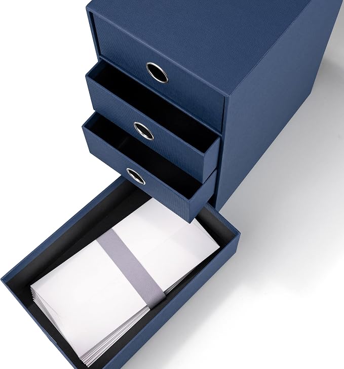 Scatola 4 cassetti A5- Rossler S.O.H.O. - 34,3x25x18,5 cm - Blu