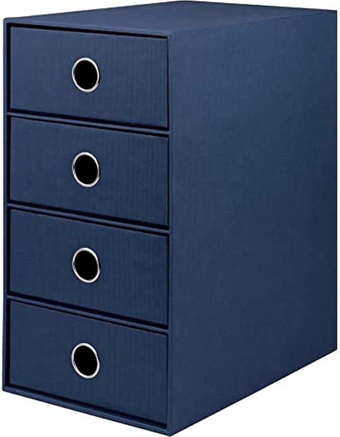 Scatola 4 cassetti A5- Rossler S.O.H.O. - 34,3x25x18,5 cm - Blu