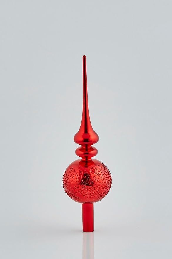 Puntale Rosso in Vetro h. 31 cm - Enzo de Gasperi