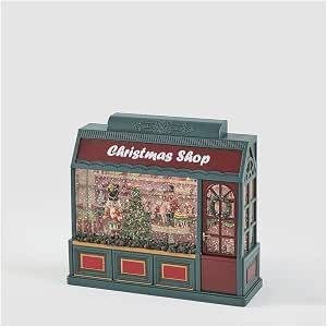 Decoro negozio di natale carillon Led con musica 22x8xH22 cm - Enzo de Gasperi