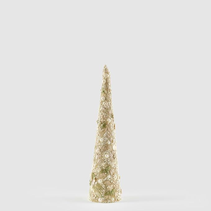 Alberello di Natale Traforato Verde e Oro in Plastica 51cm - Enzo de Gasperi