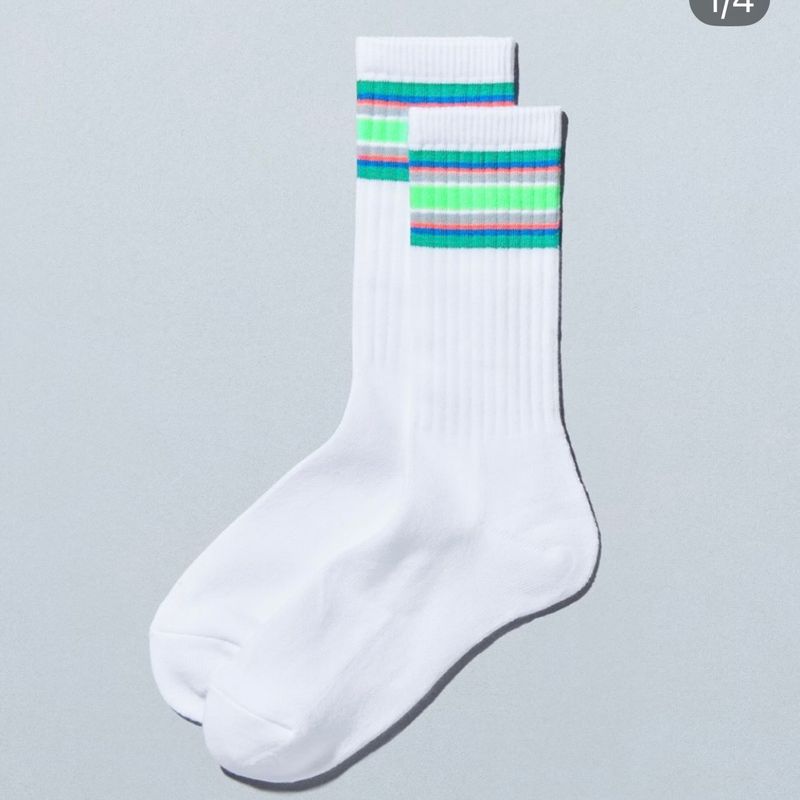 FamilyMart 2026春夏 限量間條襪 (白底)22-25cm