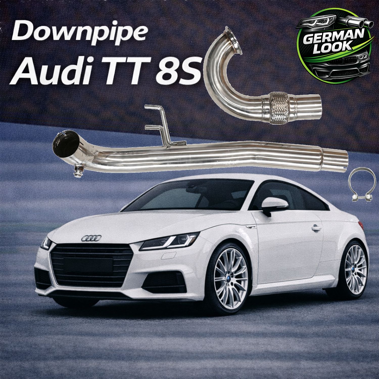 Downpipe VW Golf 7 GTI Audi TT 8S Seat Leon 3 2.0 1.8 TFSI Inox