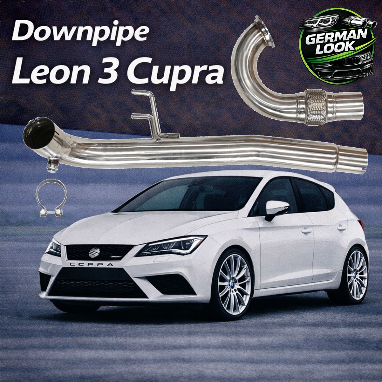 Downpipe VW Golf 7 GTI Audi TT 8S Seat Leon 3 2.0 1.8 TFSI Inox