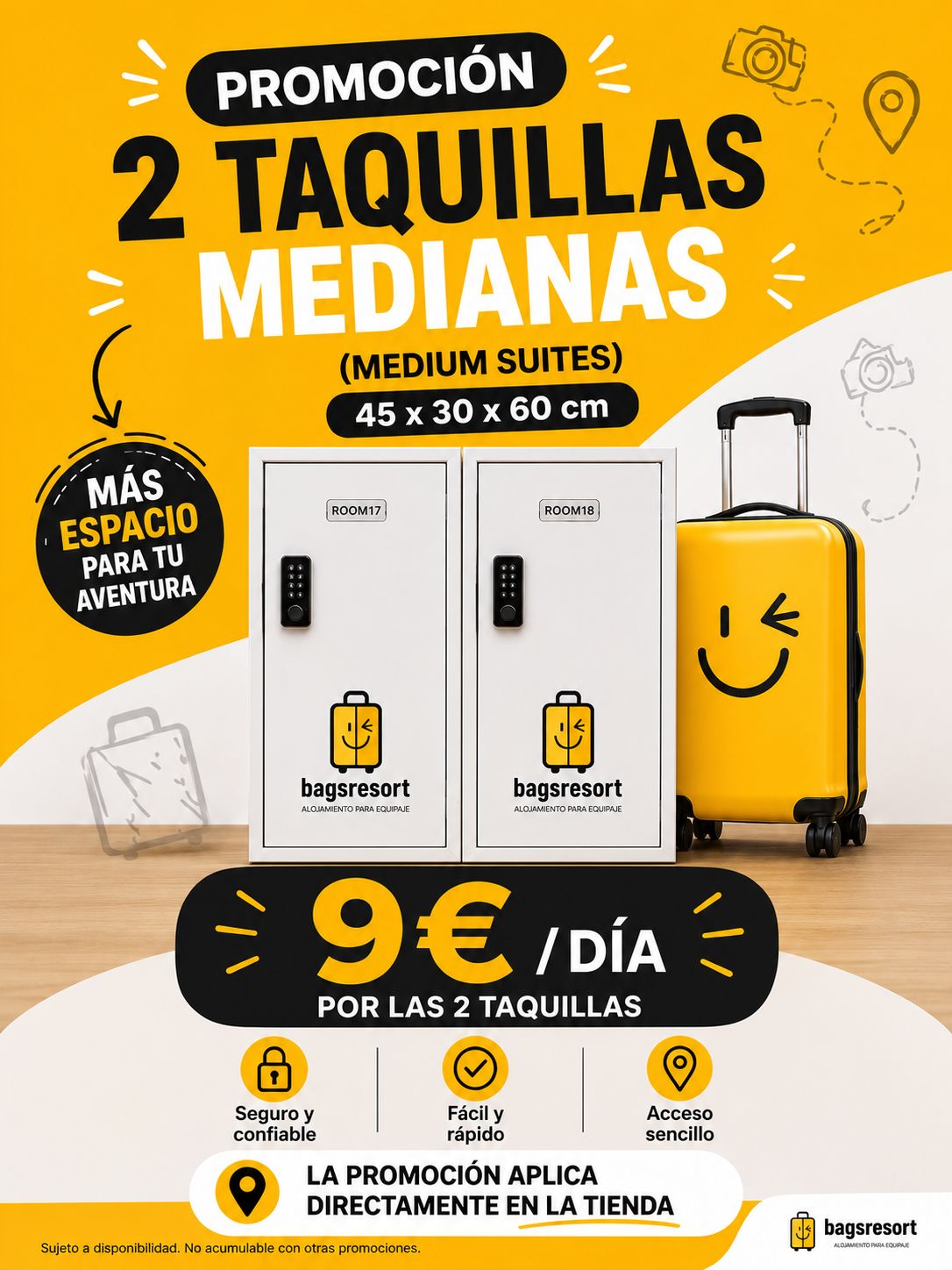 Promo 2 Taquillas Medianas