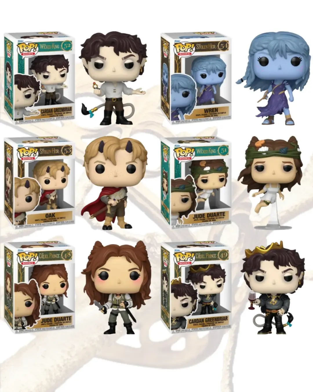 Pack seis figuras Funko Pop! Book El Príncipe Cruel