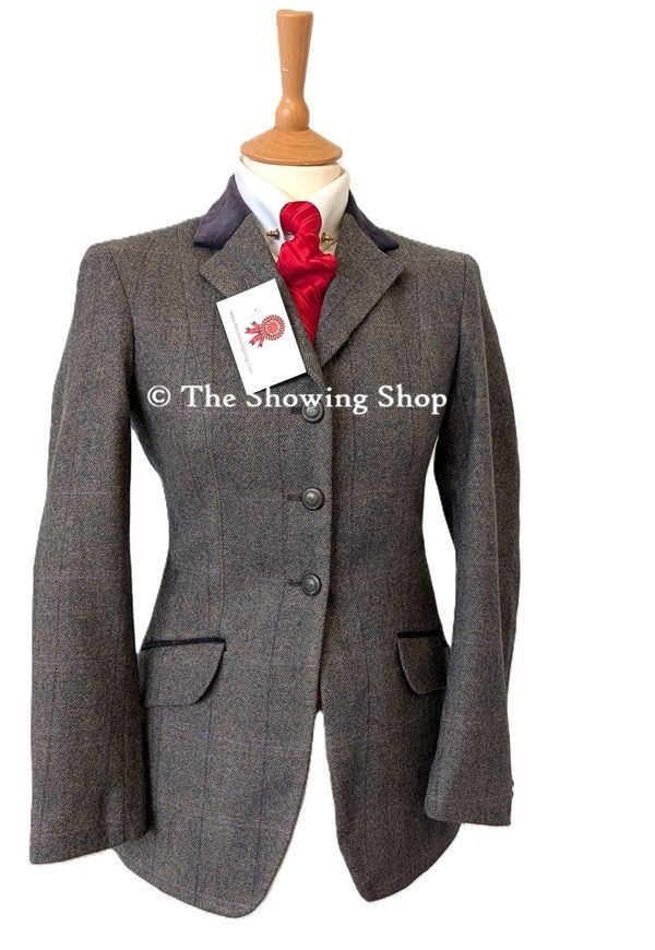 R H MEARS BLUE TWEED JACKET SIZE 10 (34)