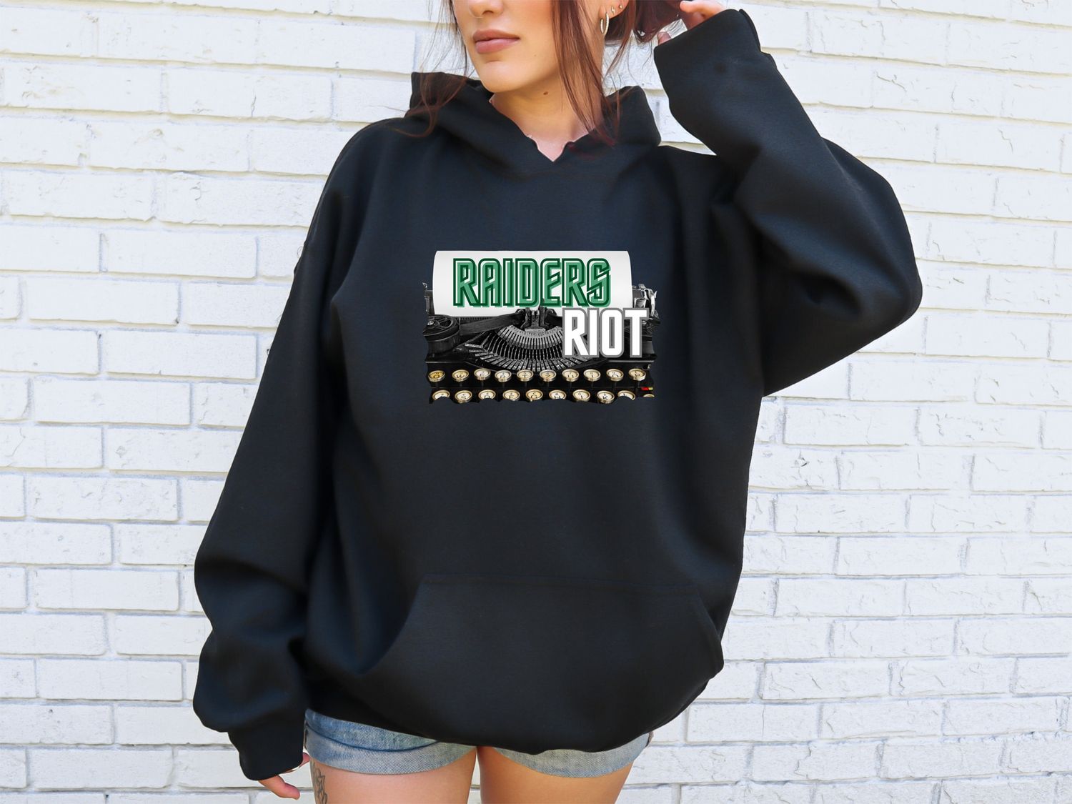 Raiders Riot Typewriter