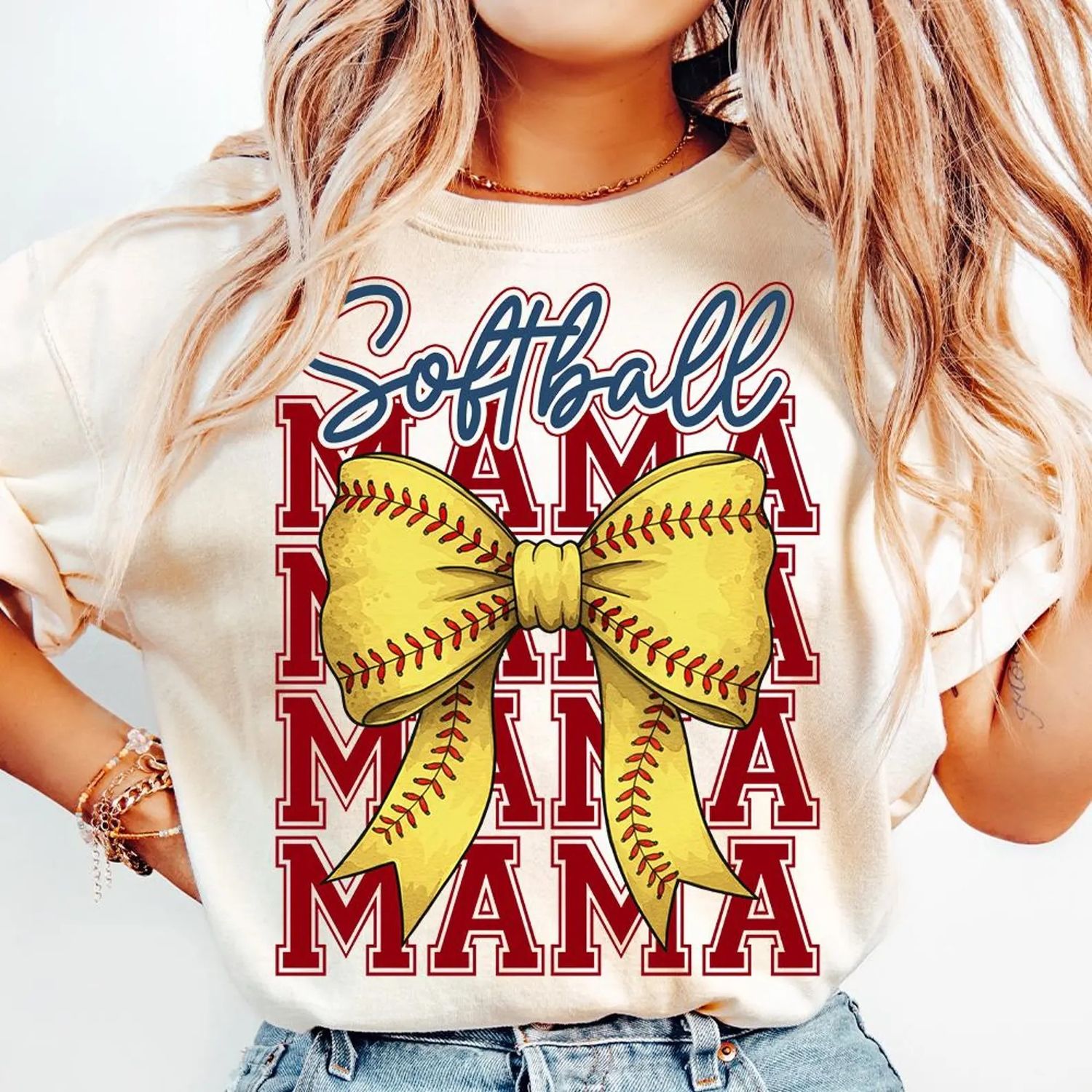Baseball / Softball Mama Bow