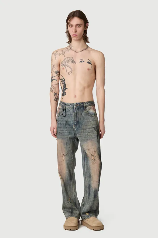 Acupuncture Texas denim overused wash
