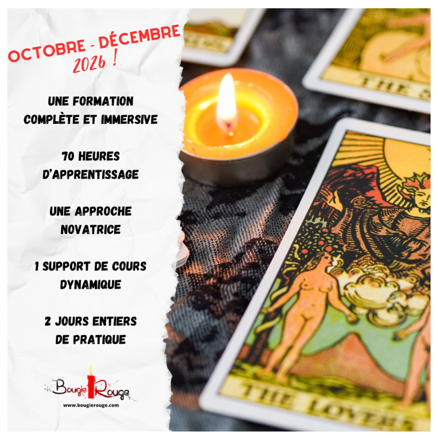 Cours complet de tarot sur 5 week-ends de 2 jours