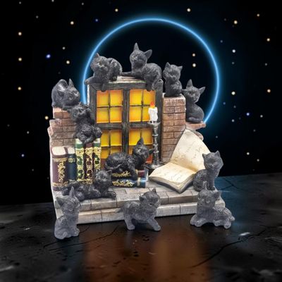Maison Wicca aux 12 Chats – Une Entrée Pleine de Magie