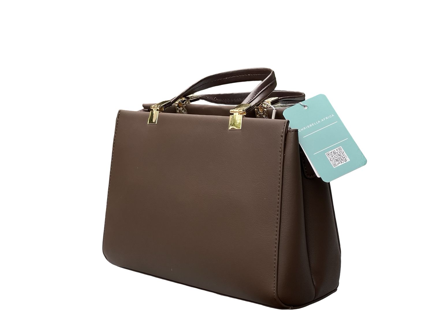 Structured Executive Chrisbella Coffee Handbag