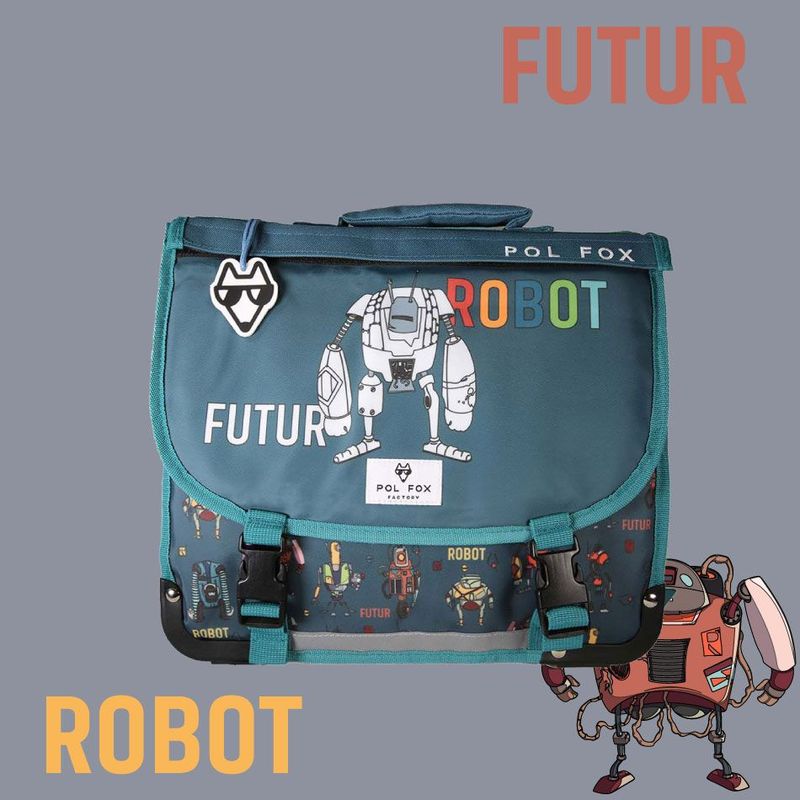 Cartable Robot 38cm (réversible)
