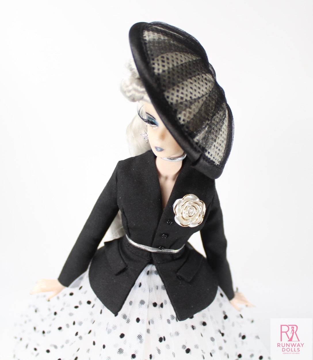 2026 Runway Dolls: "Silver Screen Romance" Miss B.M Roberts 12.5" Custom Fashion Doll LE30