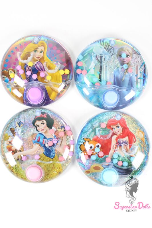 4 x Disney Princess Handheld Water Game: Ariel, Snow White, Elsa &amp; Rapunzel