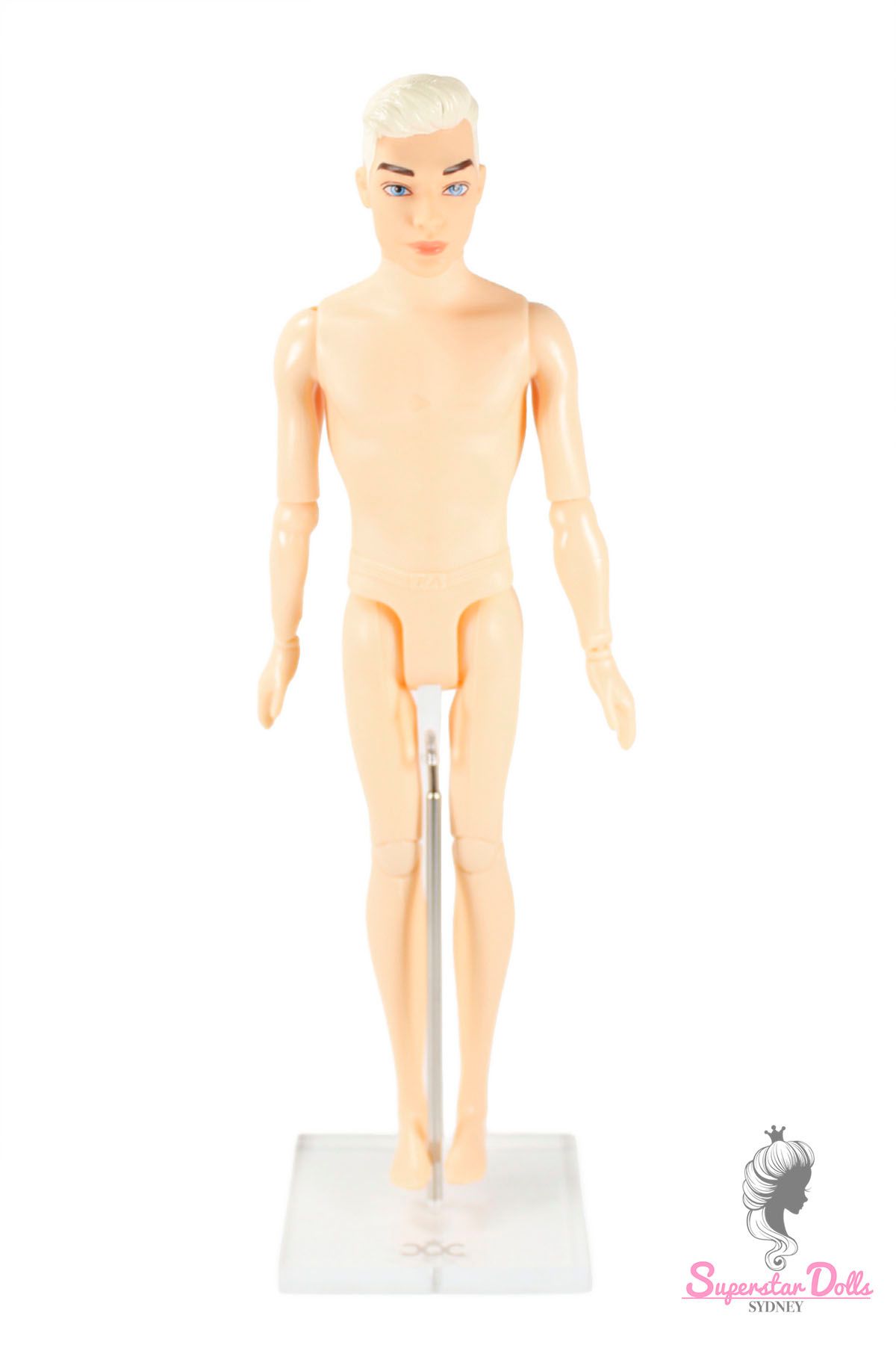 Nude Articulated Ken Barbie Doll Clone img