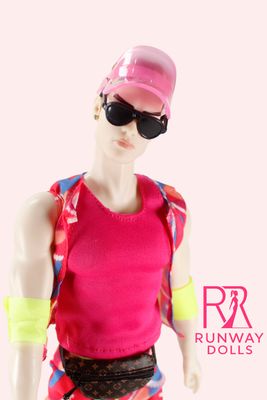 2026 Runway Dolls "Retro Skater" Calvin Custom 13.5" Dressed Male Fashion Doll