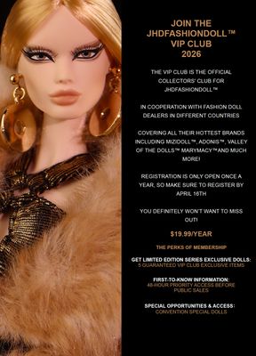 2026 JHDFASHIONDOLL VIP Membership