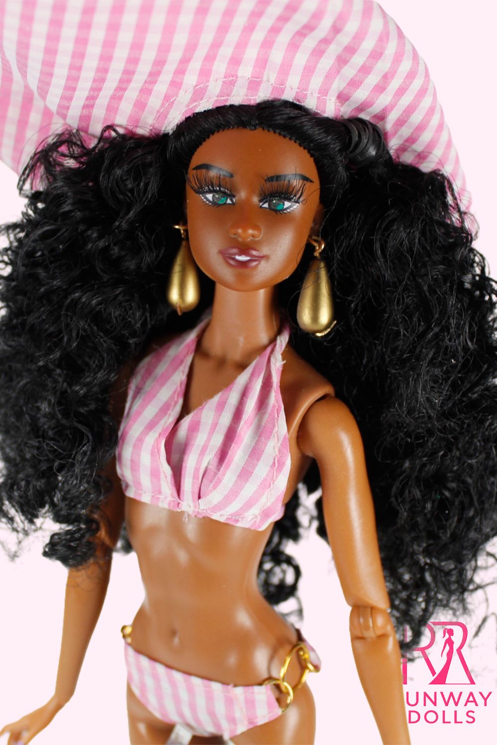 2026 Runway Dolls X Naturalistas "Beach Party" OOAK Fashion Doll