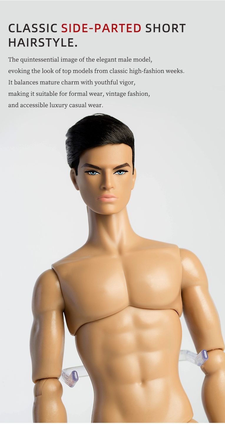 PRE-ORDER: XianXian Princess: "David (XP-B02)" Nude 13" Male Fashion Doll