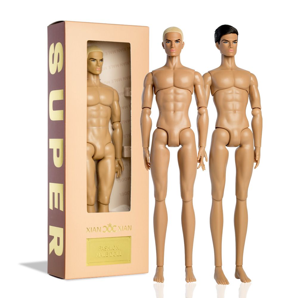 PRE-ORDER: 2x XianXian Princess: "David (XP-B01 &amp; B02)" Nude 13" Male Fashion Doll SET