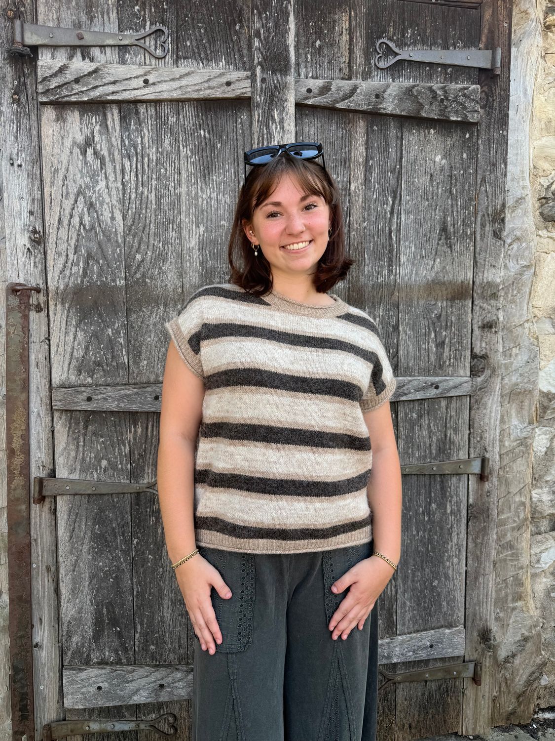 Grace’s Striped Knit Sweater