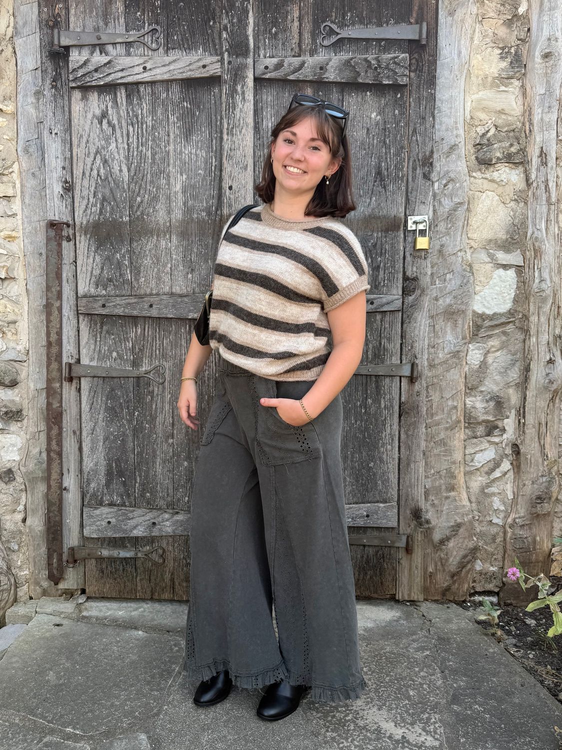 Grace’s Striped Knit Sweater