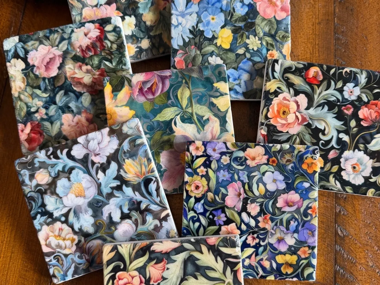 Velvet Garden stone coaster