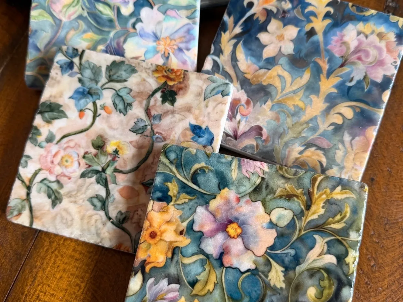 The Quiet Bloom stone coaster