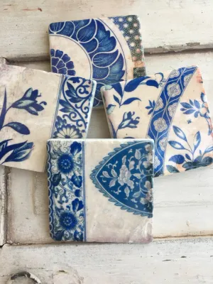 In Blue stone coaster