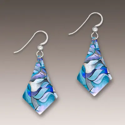 7CBP Deep Blue Dangle Handmade Earrings