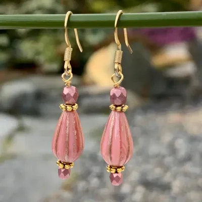 Melon Drop - Pink Earrings