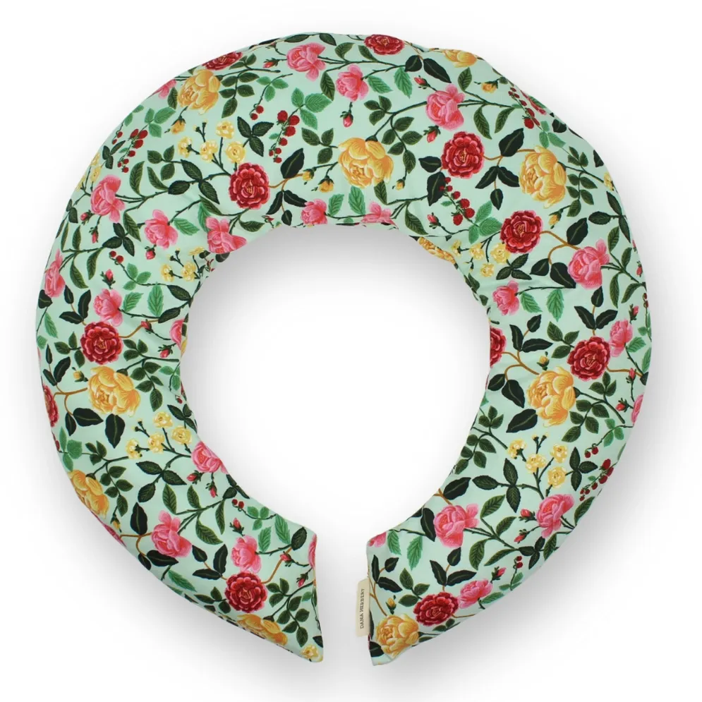 Neck Wrap - 452 | Rose on Mint Green Lavender