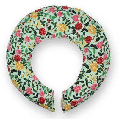 Neck Wrap - 452 | Rose on Mint Green Lavender