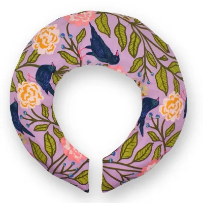 Neck Wrap - 445 | Birds on Orchid Lavender