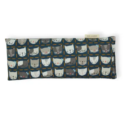Eye Pillow - 443 | Cats on Blue Lavender