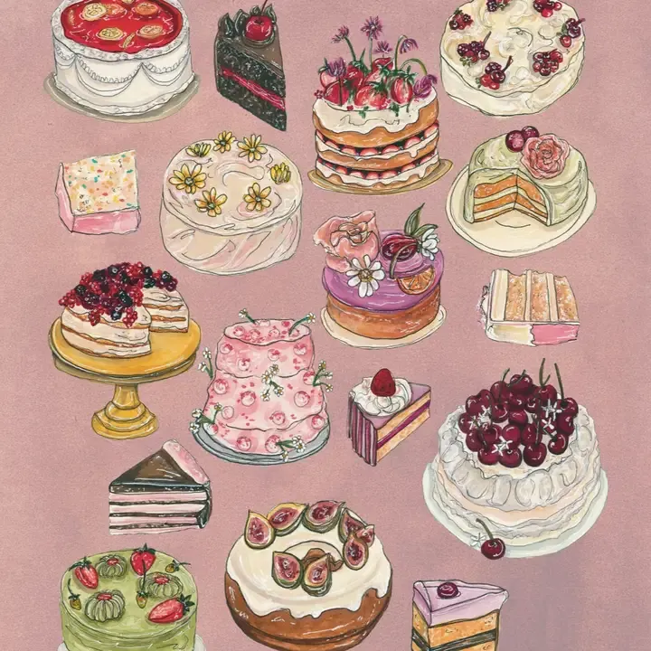 Spring Cakes Fine Art Print - 8x10