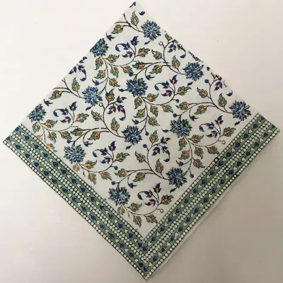 Napkins Country Garden Grn/Blue set of 2