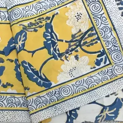 Table Runner 60" Asian Lotus Yellow 1943A